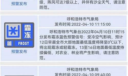 呼和浩特天气预报最新今天最新消息_呼和浩特天气预报一周天气预