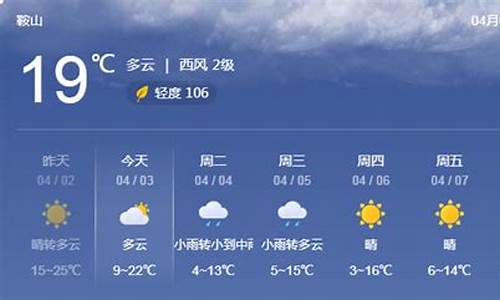 鞍山天气预报15天气_鞍山天气预报天气15天查询