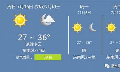 扬州15日天气预报_扬州15日天气预报15天