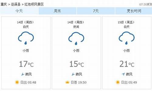 巫溪天气在线_巫溪天气预报查询